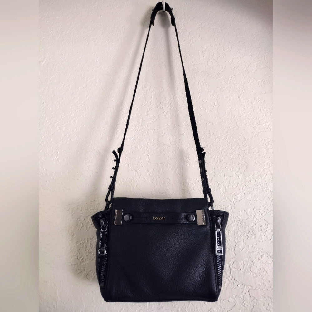 Botkier Black Leroy Crossbody Bag with Silver Accents - Picture 2 of 13